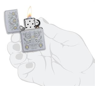 Zippo Çakmak Painted Floral 205 205-087693
