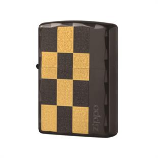Zippo Çakmak Plaid Series - Black Gold Classic Design ZA2-42a