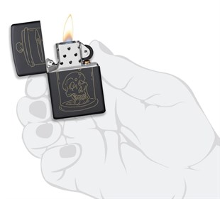 Zippo Çakmak Skull Design 49575-088033
