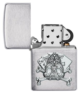 Zippo Çakmak Skull Emblem Design 49293-083348