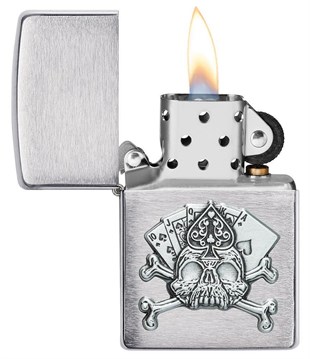 Zippo Çakmak Skull Emblem Design 49293-083348