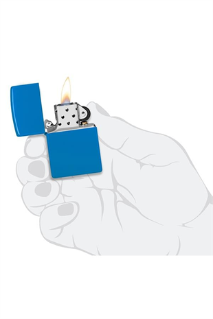 Zippo Çakmak Sky Blue Zippo Logo 48628ZL-103374