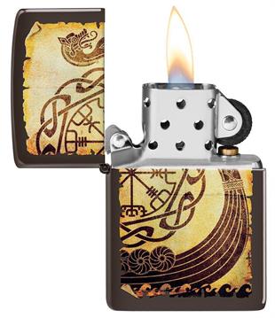 Zippo Çakmak Viking Warship Design 49182-078939