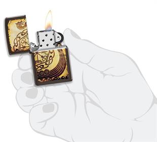Zippo Çakmak Viking Warship Design 49182-078939