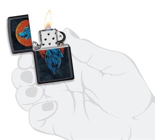 Zippo Çakmak Wolf And Moon Design 218-087305
