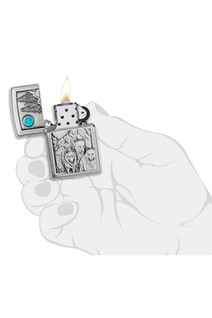 Zippo Çakmak Wolf & Pack Emblem 49295-083609