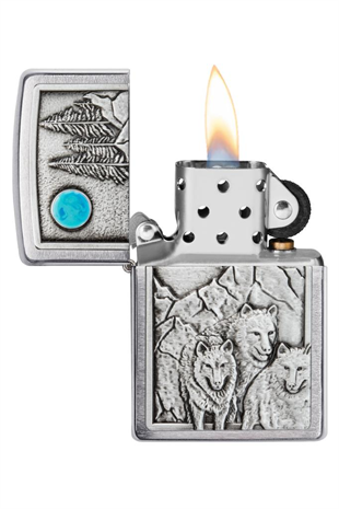 Zippo Çakmak Wolf & Pack Emblem 49295-083609