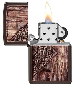 Zippo Çakmak Wood Mandala Design 49184-078928