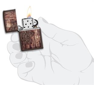 Zippo Çakmak Wood Mandala Design 49184-078928