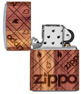 Zippo Çakmak Woodchuck Wrap Zippo Flame Design 49331-083329