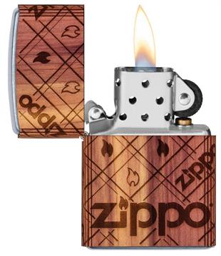 Zippo Çakmak Woodchuck Wrap Zippo Flame Design 49331-083329