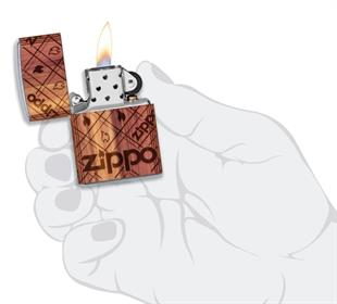 Zippo Çakmak Woodchuck Wrap Zippo Flame Design 49331-083329