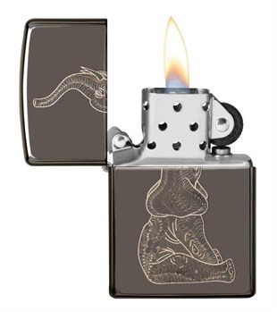 Zippo Çakmak Zentangle Elephant Design 150