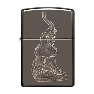 Zippo Çakmak Zentangle Elephant Design 150
