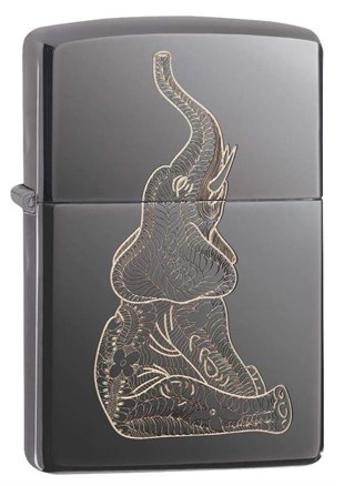 Zippo Çakmak Zentangle Elephant Design 150