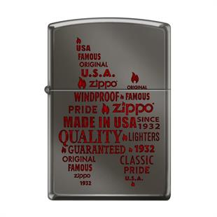 Zippo Çakmak Zippo Typography 1 Design 150-087729