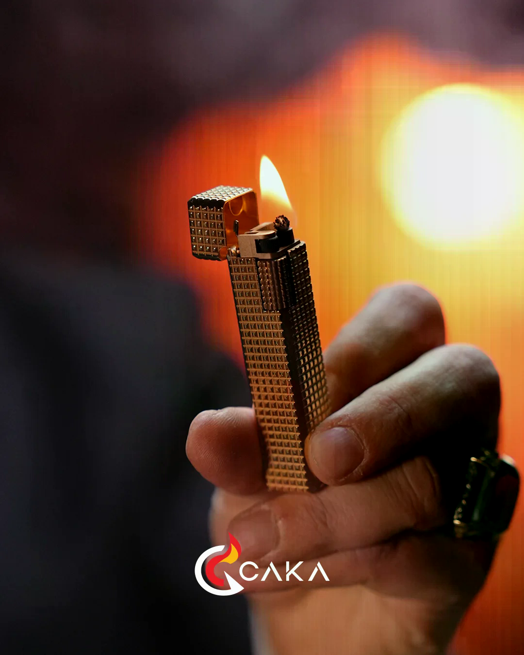 CKL-062,Caka Lighter Petra Titan Gold Benzinli Çakmak