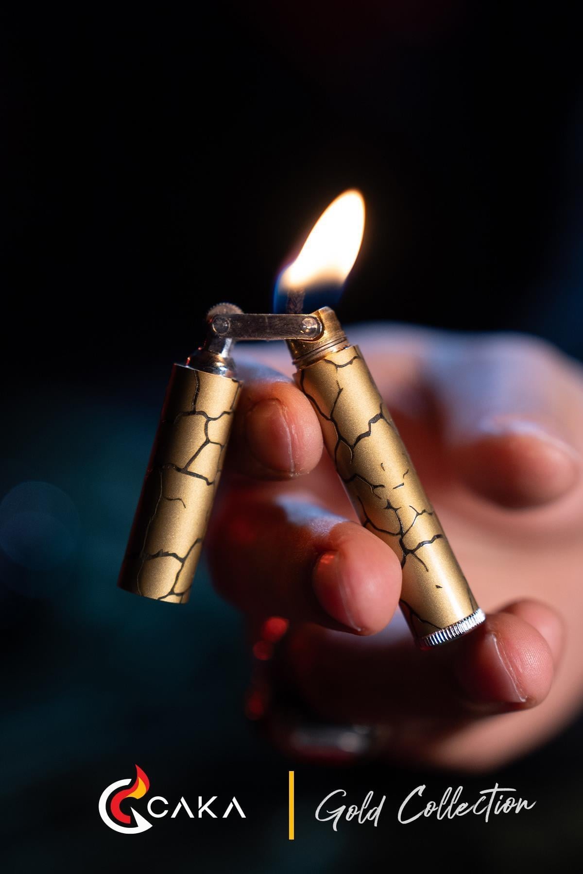 CKL-032,Caka Lighter Slim Collection Gold Benzinli Çakmak