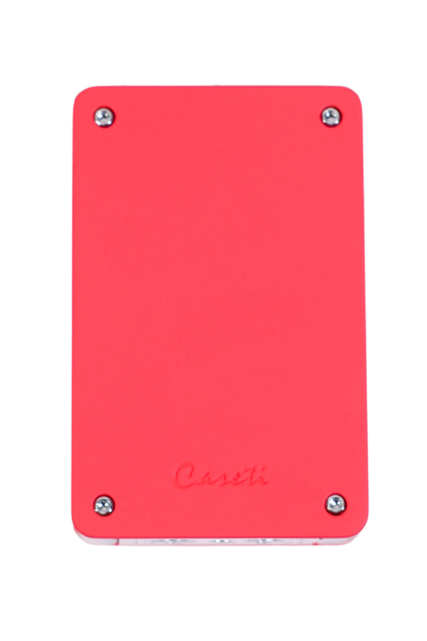 TR9452,Caseti Çift Torch Pürmüz & Tek Torch Mum Alev Delicili Kırmızı Metal Puro Çakmağı