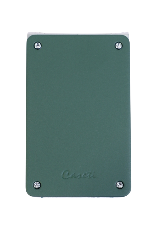 TR9451,Caseti Çift Torch Pürmüz & Tek Torch Mum Alev Delicili Haki Metal Puro Çakmağı