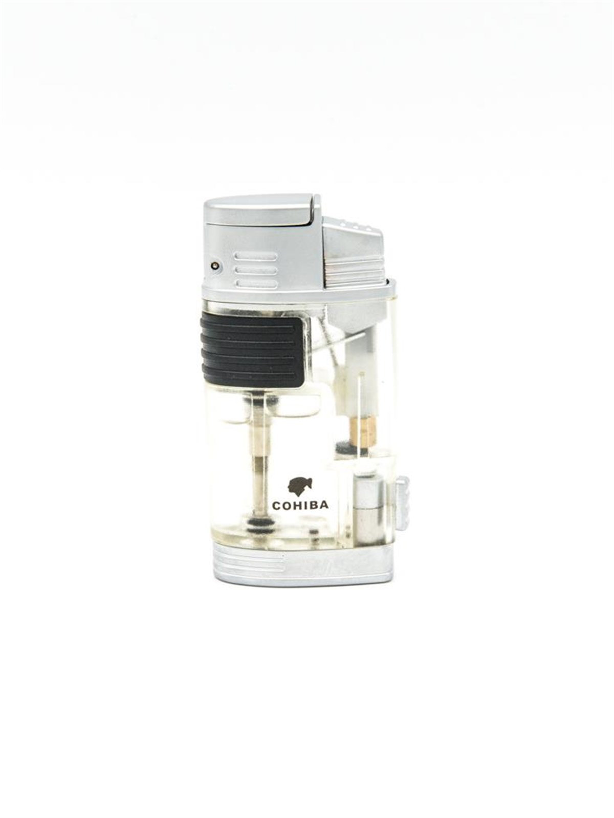 TR1367,Cohiba 2 Torch Gümüş Puro Çakmağı