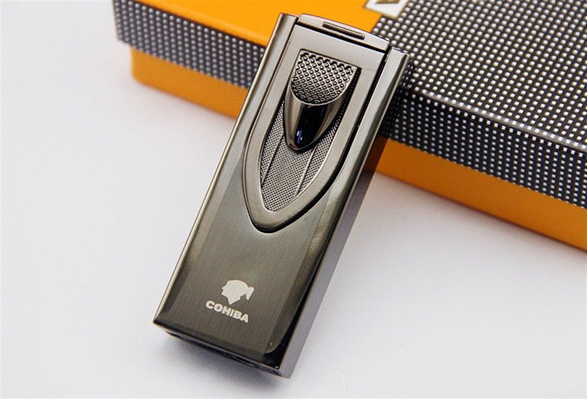 TR779,Cohiba 2 Torch Gunmetal Puro Çakmağı