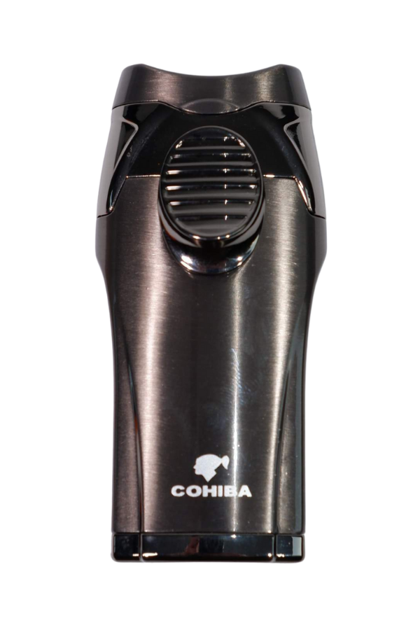 TR8956,Cohiba Çift Torch Pürmüz Gunmetal Puro Çakmağı