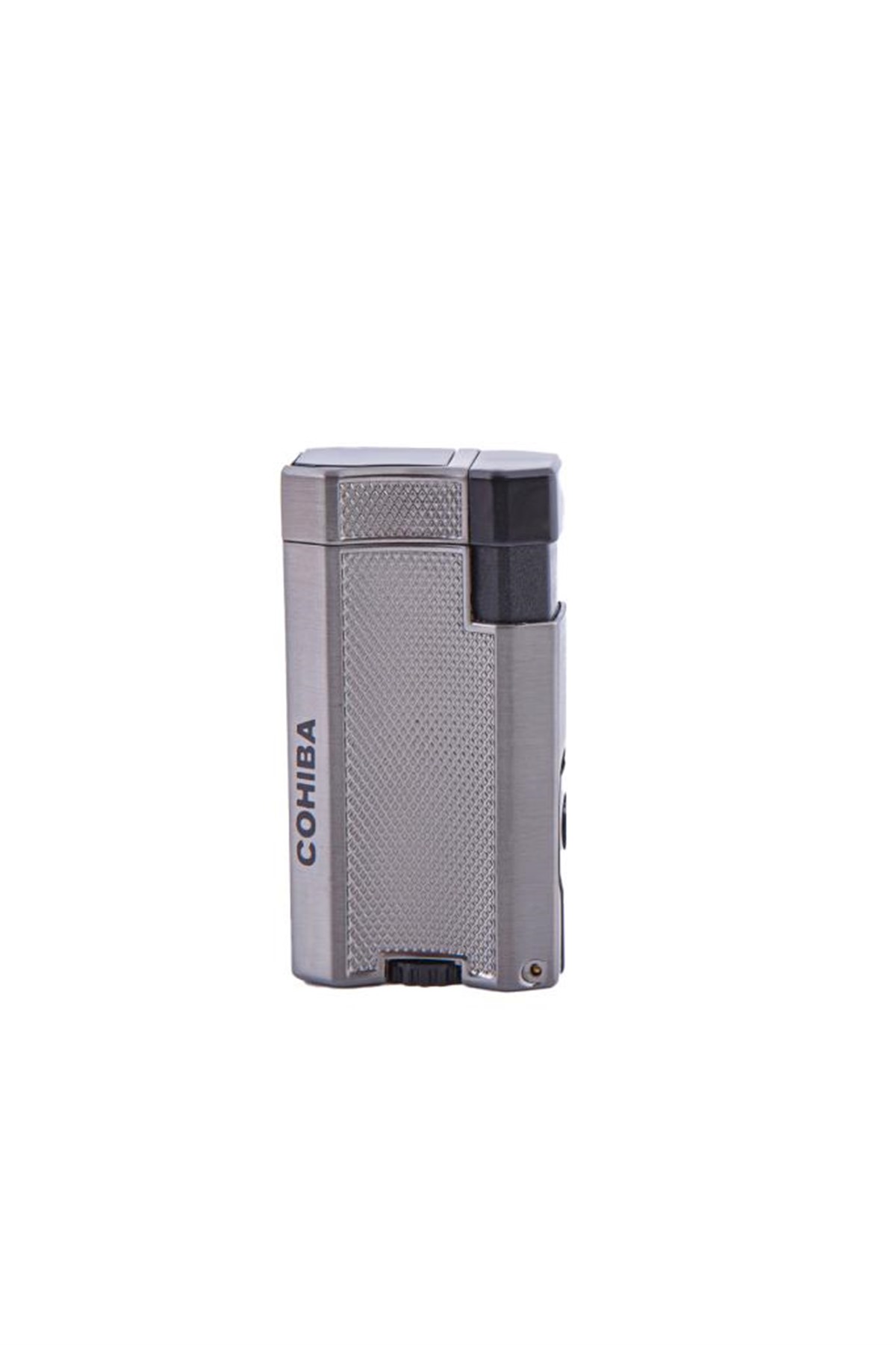 TR4641,Cohiba Çift Torch Gunmetal Desenli Puro Çakmağı