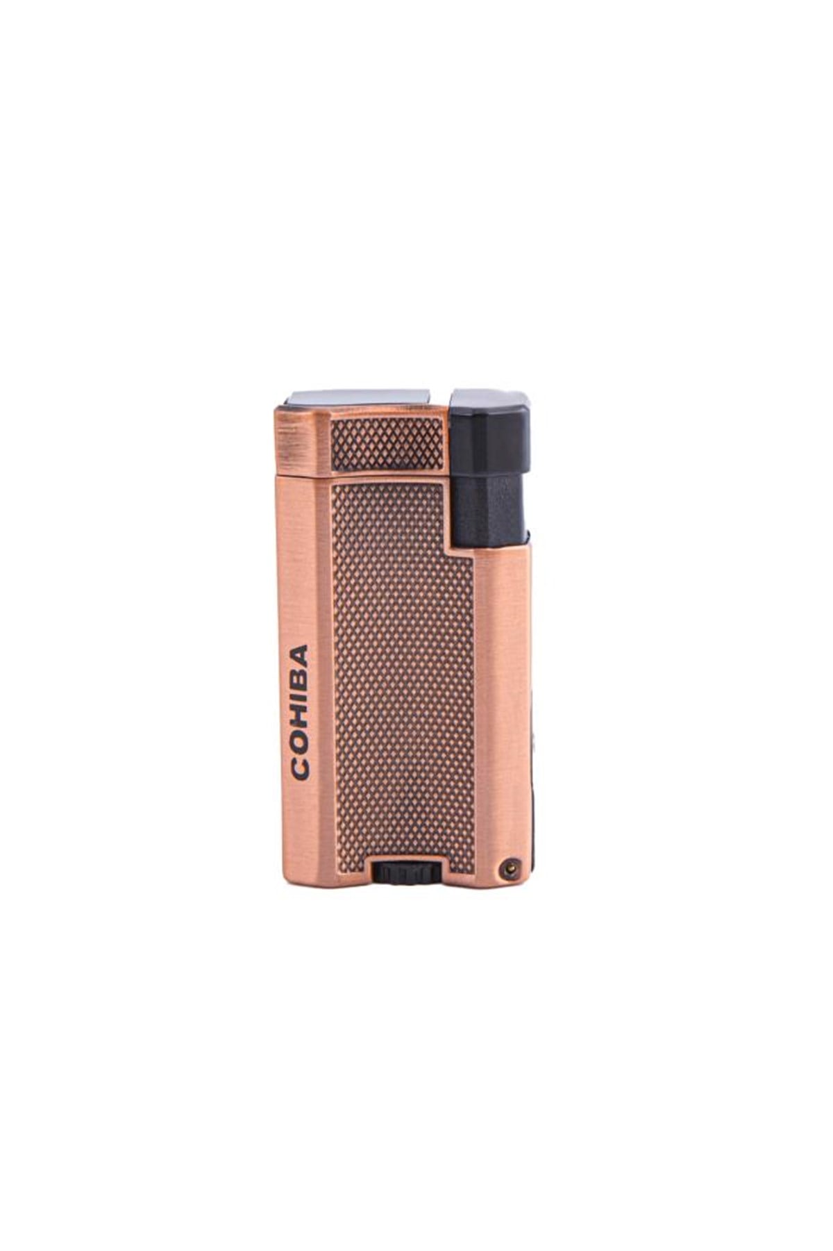 TR4640,Cohiba Çift Torch Rose Gold Desenli Puro Çakmağı