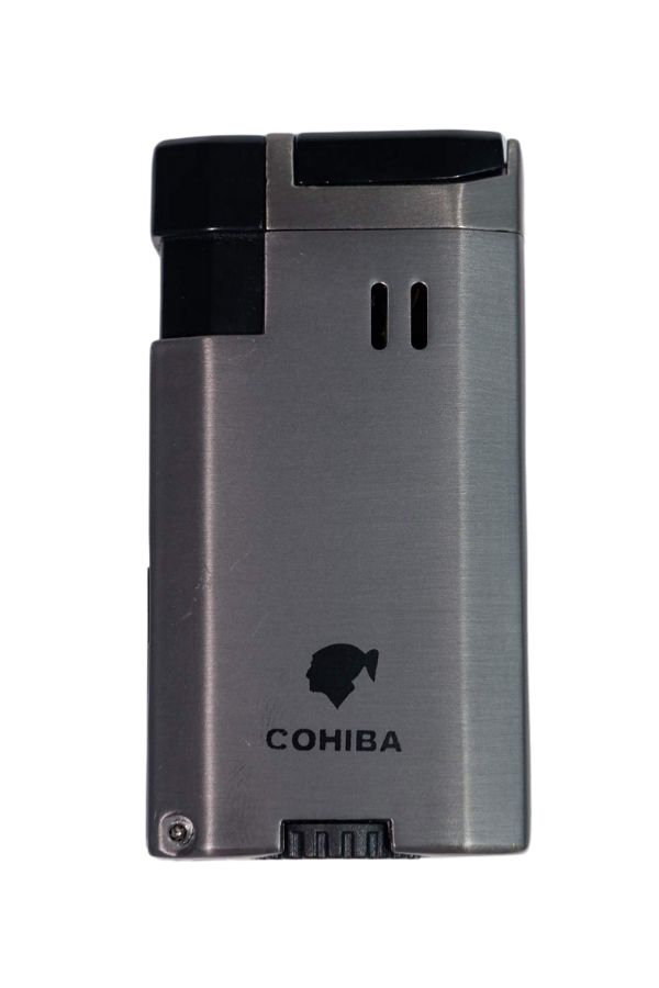 TR8932,Cohiba Çift Torch Pürmüz Gunmetal Puro Çakmağı