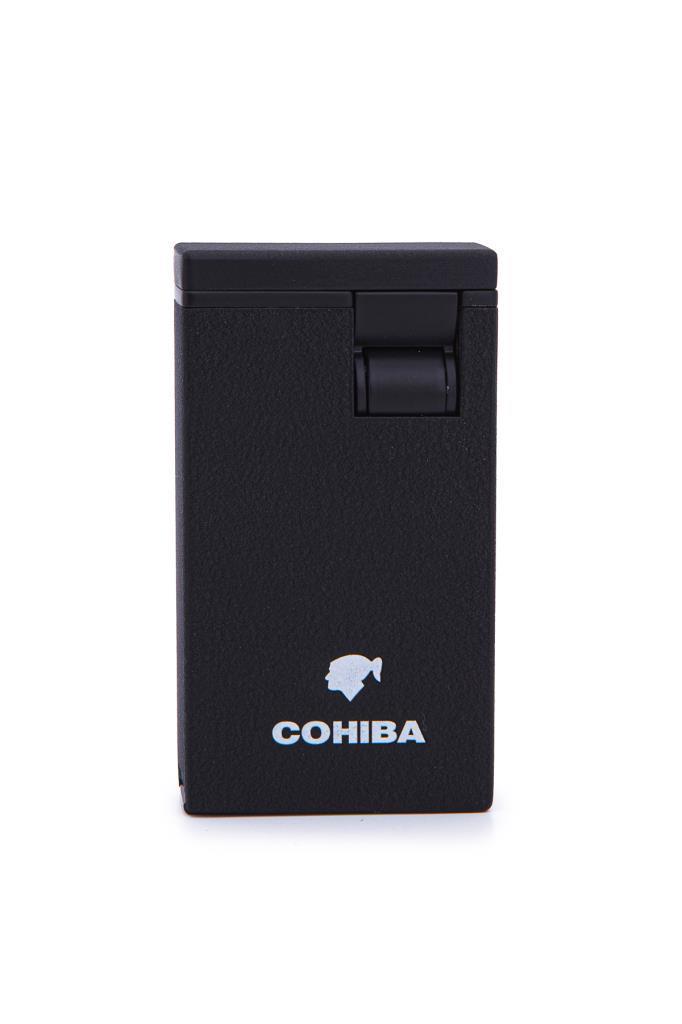 TR7205,Cohiba Çift Torch Pürmüz Siyah Metal Puro Çakmağı