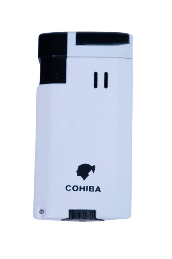TR8933,Cohiba Çift Torch Pürmüz Beyaz Puro Çakmağı