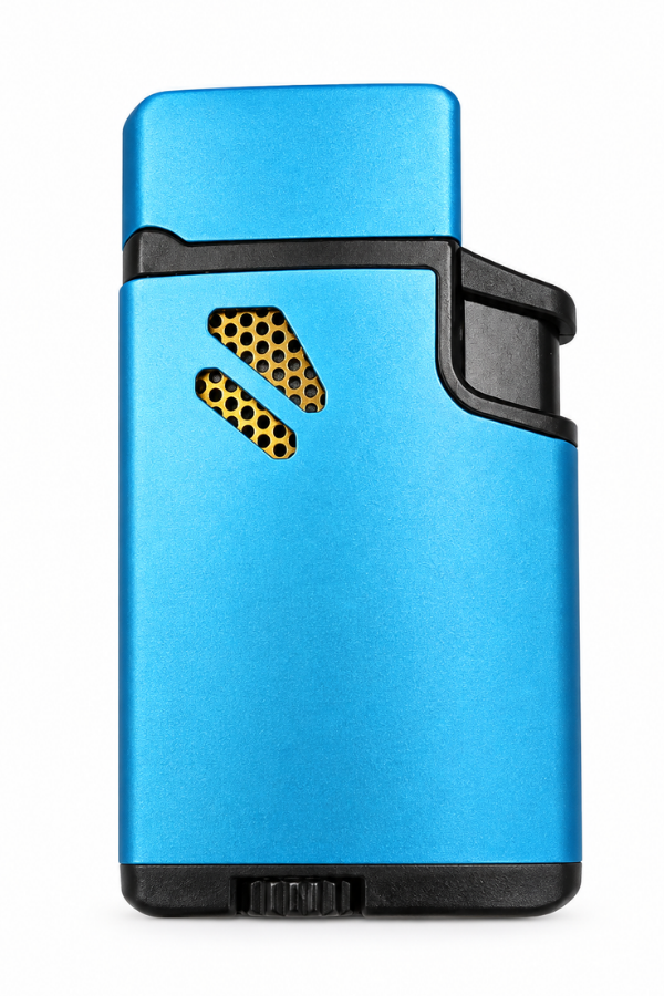 ACK068,Hunter Çift Torch Pürmüz Mavi Puro Çakmağı