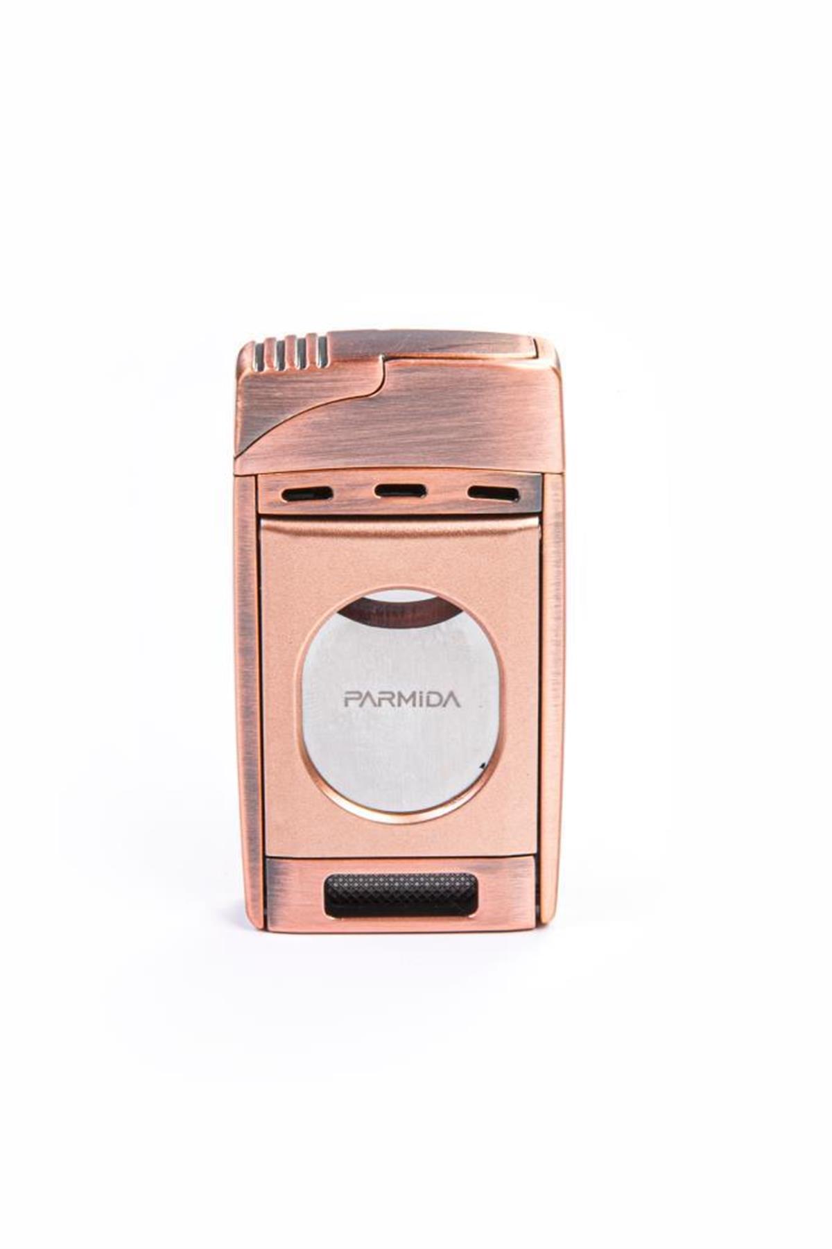 TR5412,Parmida Çift Torch Bronz S-Cut Puro Çakmağı