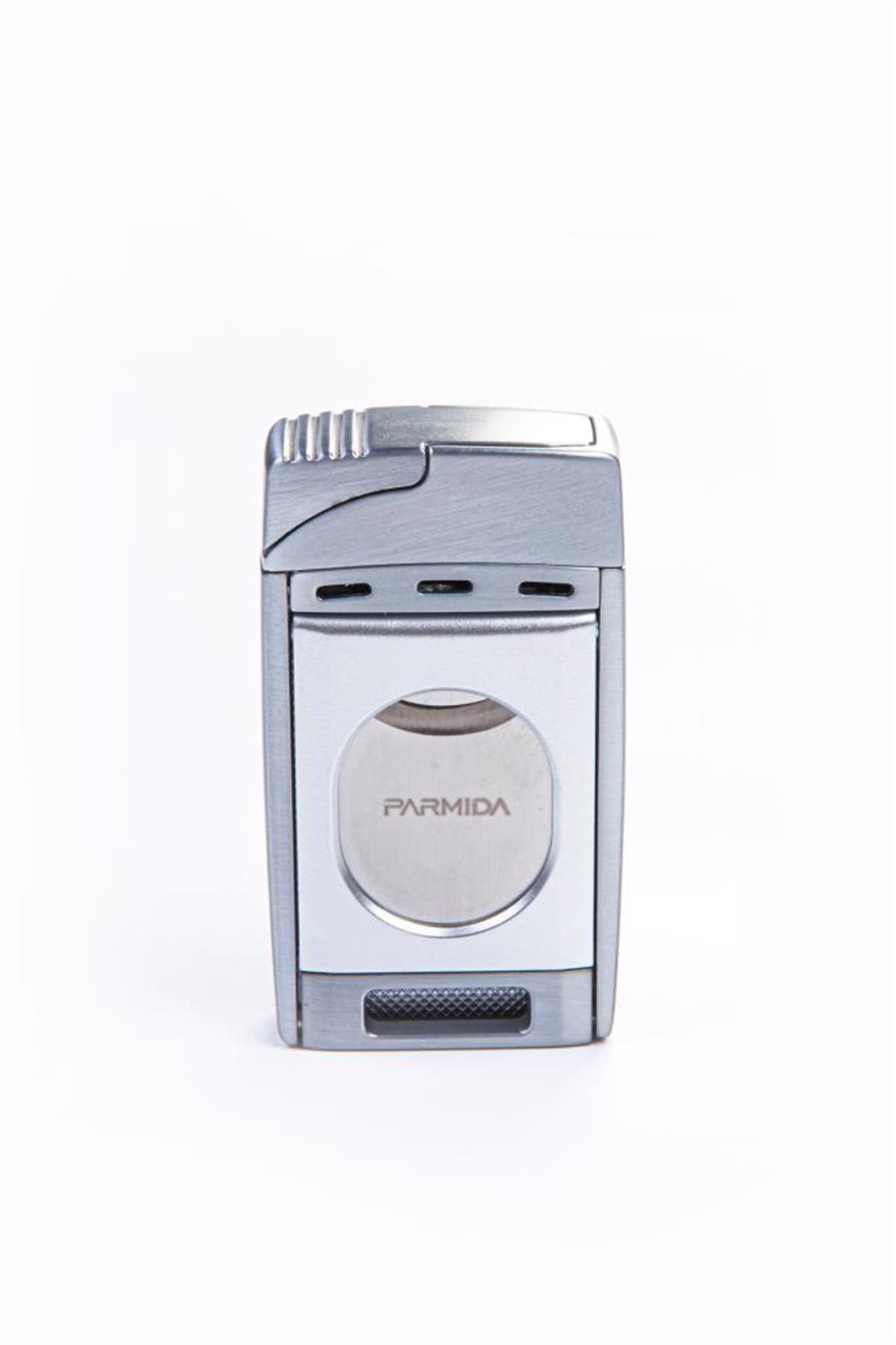 TR5411,Parmida Çift Torch Gümüş S-Cut Puro Çakmağı