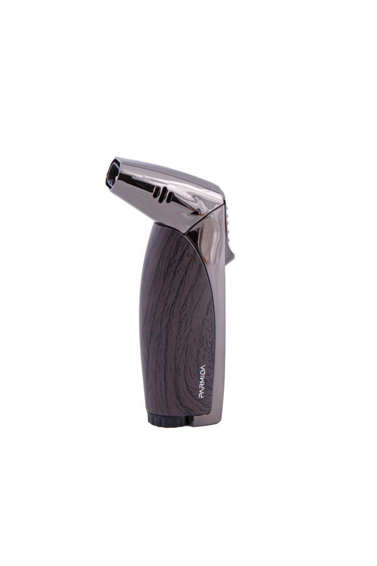 TR4709,Parmida Çift Torch Koyu Ahşap Desenli Masa Tipi Puro Çakmağı