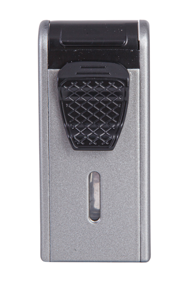 TR7925,Parmida Çift Torch Pürmüz Gunmetal Metal Puro Çakmağı