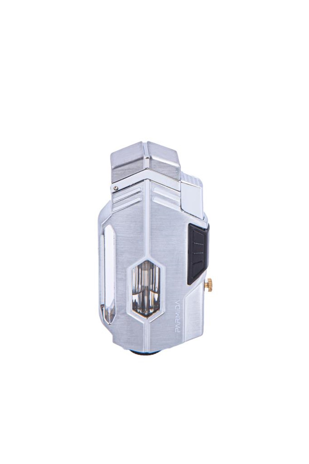 TR4692,Parmida Çift Torch Gümüş Puro Çakmağı