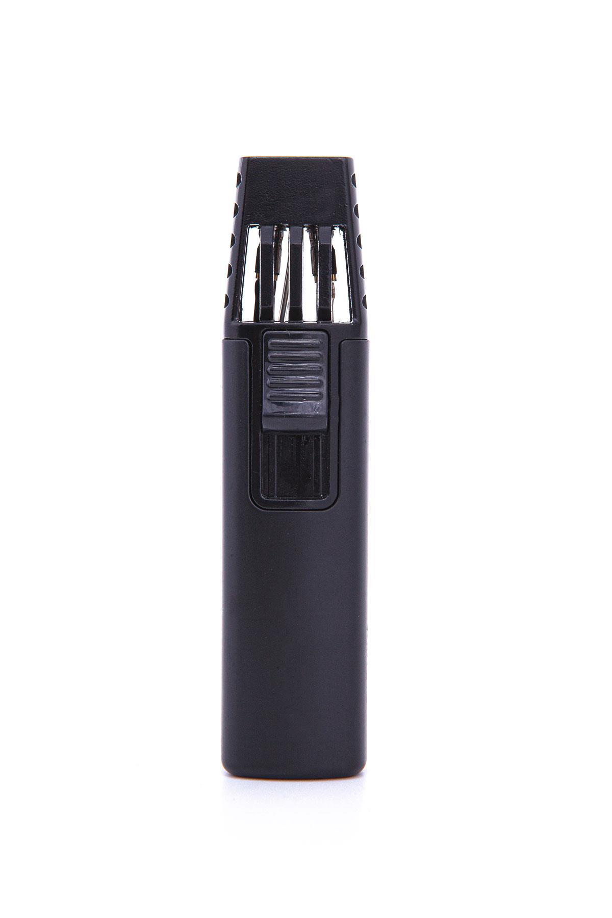 TR7324,Parmida Çift Torch Pürmüz Siyah Puro Çakmağı