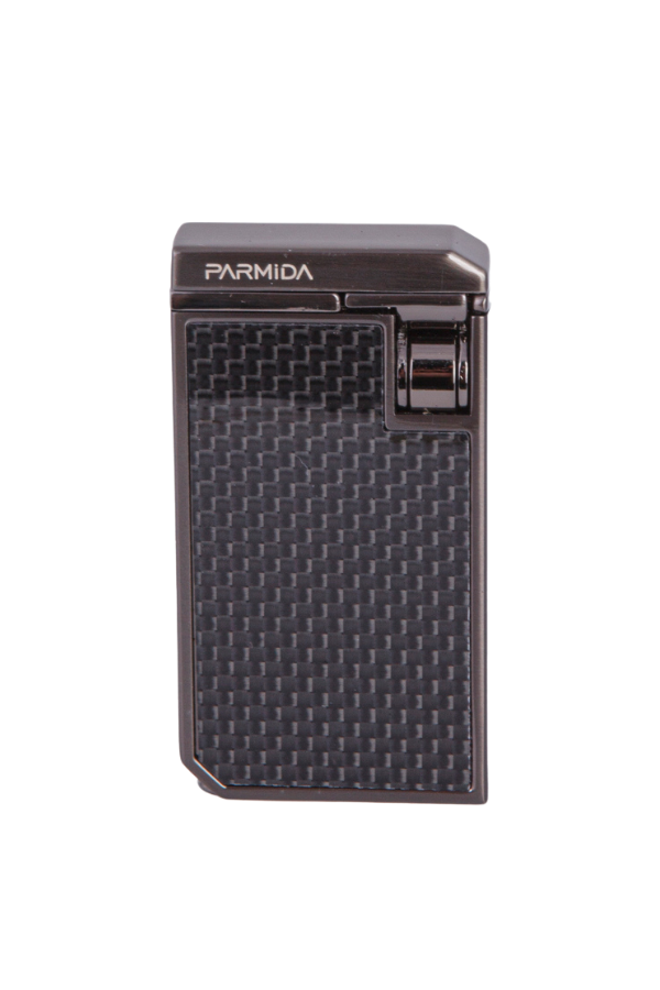 TR7953,Parmida Çift Torch Pürmüz Karbon Desenli Gunmetal Metal Puro Çakmağı