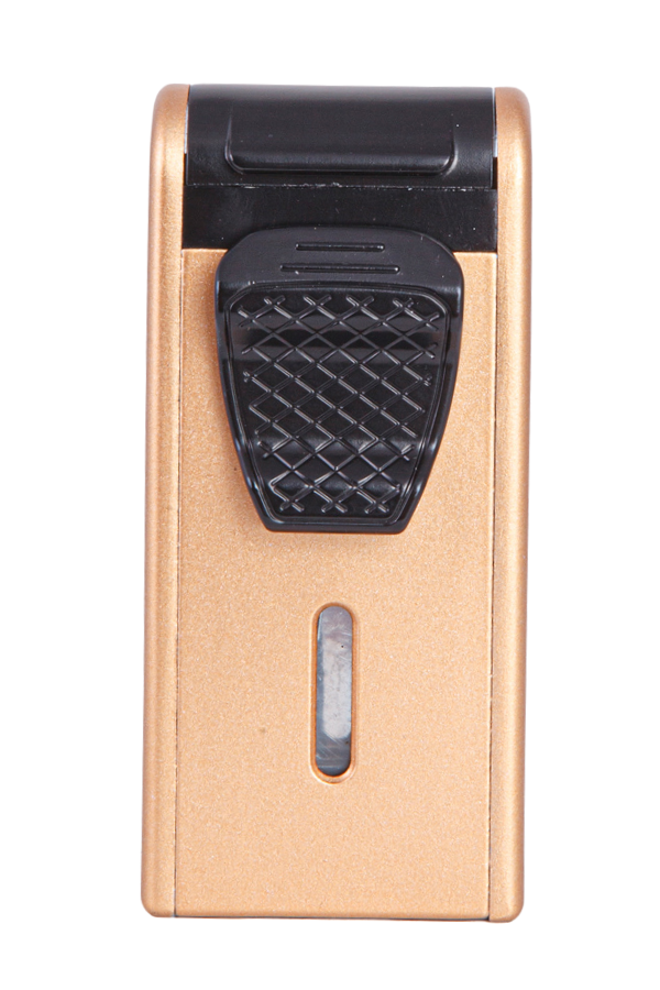 TR7922,Parmida Çift Torch Pürmüz Gold Metal Puro Çakmağı