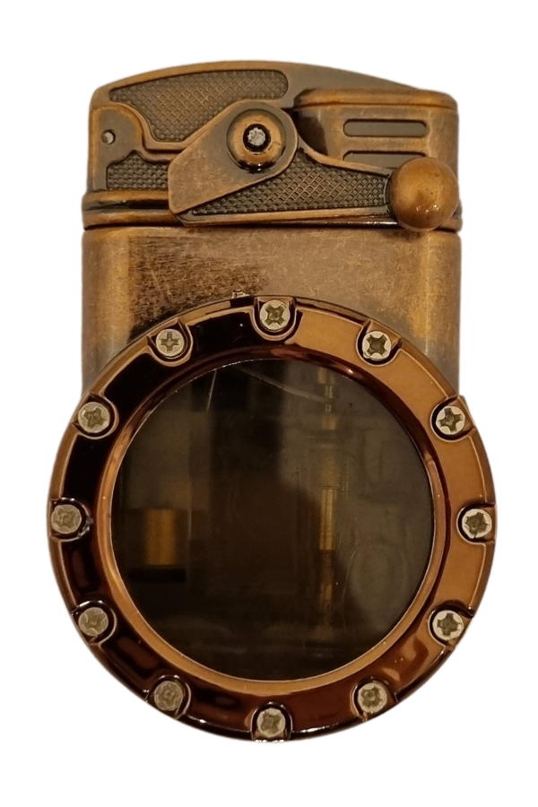 TR8066,PremiumQuality Gunmetal Çift Torch Pürmüz Metal Puro Çakmağı