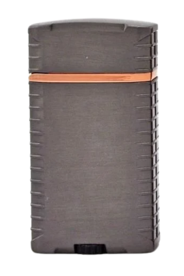 TR8090,PremiumQuality Gunmetal Çift Torch Pürmüz Metal Puro Çakmağı