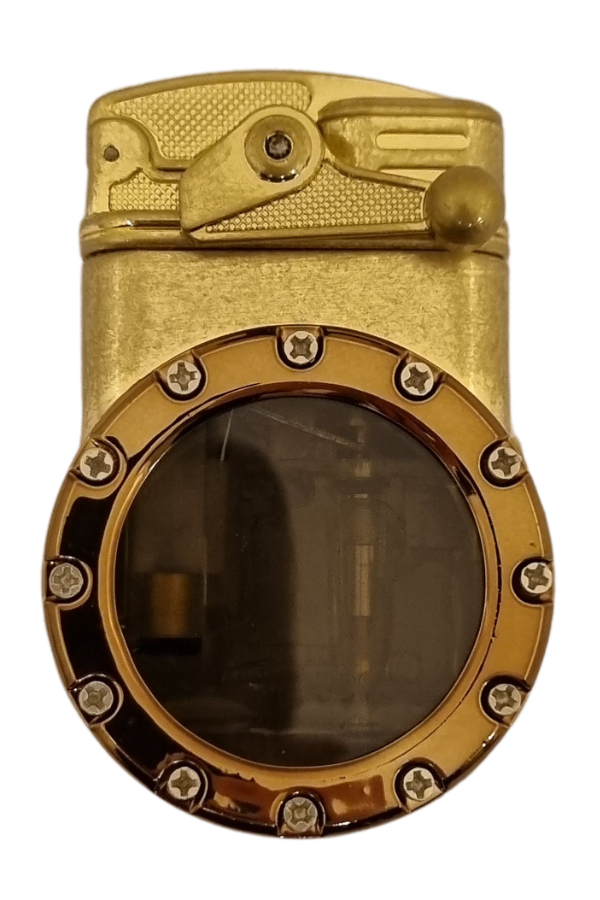 TR8064,PremiumQuality Gold Çift Torch Pürmüz Metal Puro Çakmağı