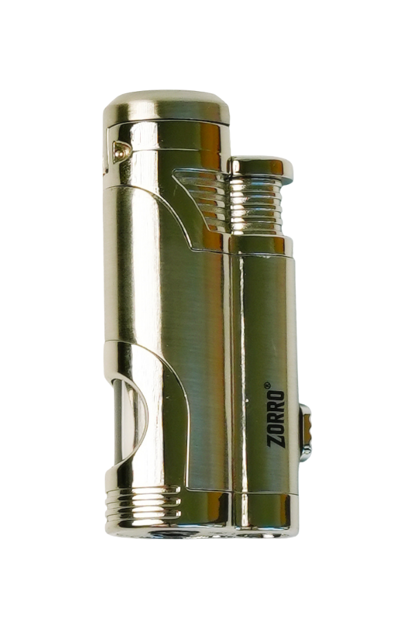 TRM1000,Zorro 2 Torch Pürmüz Gümüş Metal Puro Çakmağı