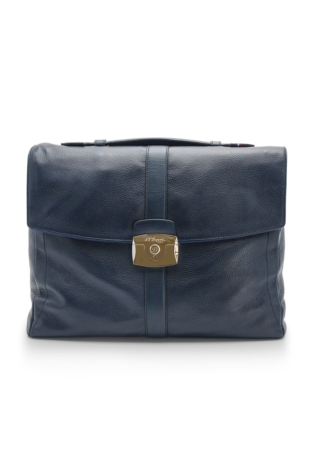 TR4472,S.T Dupont Mavi Deri Evrak Çantası 181271