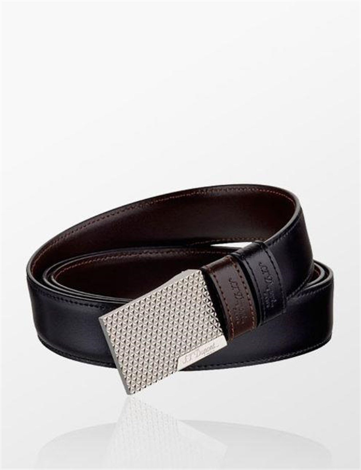 TR2754,S.T. Dupont Siyah Deri Kemer 8000120