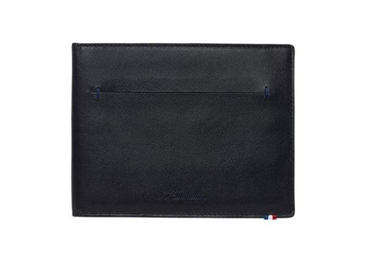 TR1785,S.T. Dupont Siyah Deri İnce Cüzdan 184000