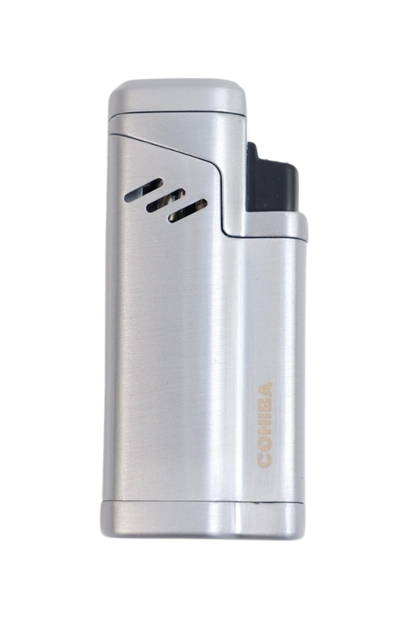 TR9601,Cohiba 4 Torch Pürmüz Delicili Gümüş Metal Puro Çakmağı