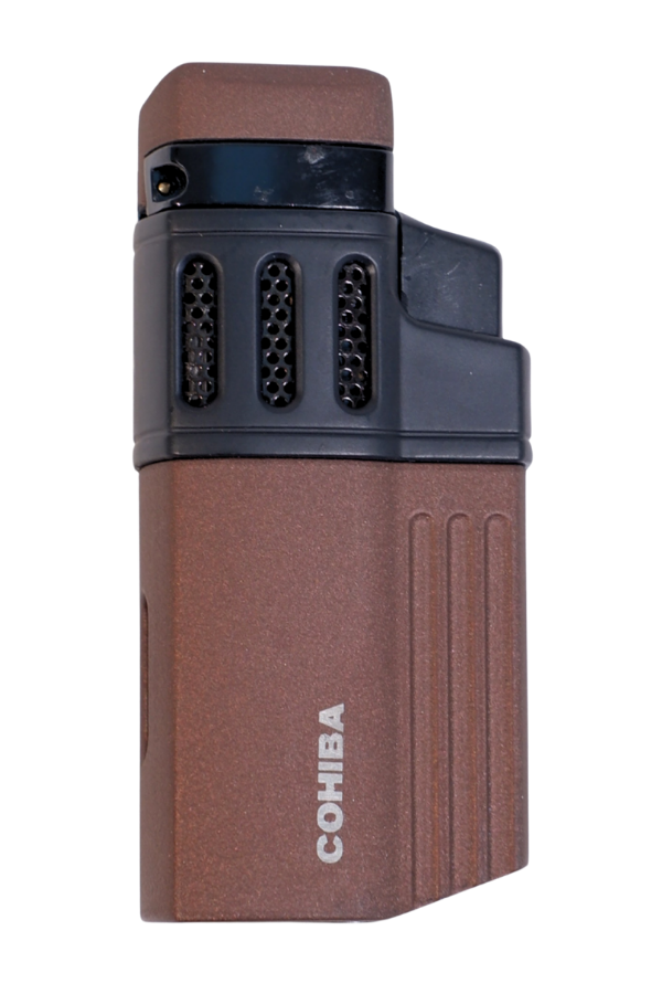 TR9544,Cohiba 4 Torch Pürmüz Delici Kahverengi Siyah Metal Puro Çakmağı